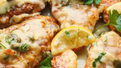 ستيك الدجاج بصوص الليمون