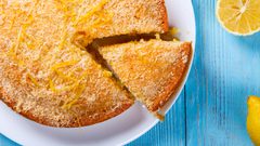 كيكة الليمون مع جوز الهند