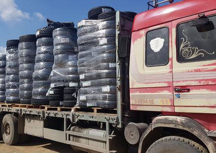"النقل والمواصلات":استئناف إدخال إطارات المركبات  إلى قطاع غزة