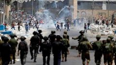 إصابات بالاختناق خلال مواجهات مع الاحتلال بالخليل