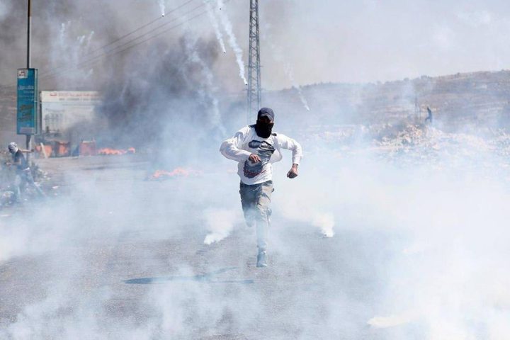 إصابة مواطنين بالمطاط واعتقال آخر خلال مواجهات جنوب نابلس