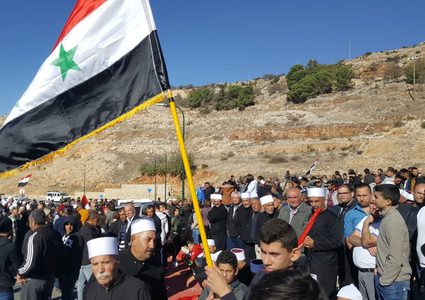 أهالي الجولان المحتل يعلنون الاضراب الشامل غدا الأحد