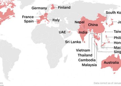 فيروس كورونا في 26 دولة حول العالم
