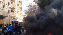 تظاهرات بخانيونس رفضًا لتخصيص مستشفى الجزائري لفحص كورونا
