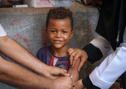 حملة تطعيم ضد الحصبة تطال 45 مليون طفل في البلدان الفقيرة