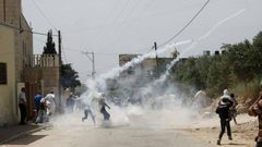 اندلاع مواجهات مع الاحتلال قرب مدخل البيرة الشمالي