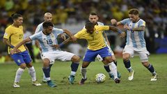 البرازيل تسحق الارجنتين بثلاثية نظيفة