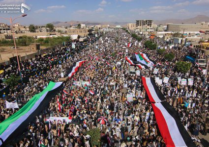 اليمن: وقفة تضامنية دعما للرئيس عباس ورفضا لـ"صفقة القرن"