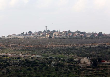 المستوطنات المحيطة ببعض قرى محافظة سلفيت