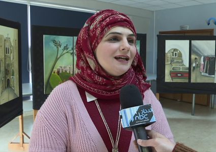 معرض حجر كنعان للفن التشكيلي للفنانة صوفيا قنيبي