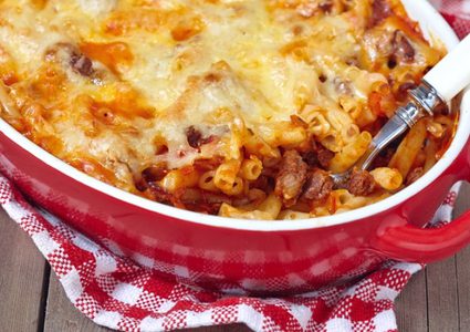 المكرونة المحمرة