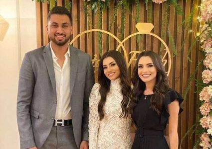 كارمن سليمان تحتفل بخطوبة شقيقتها