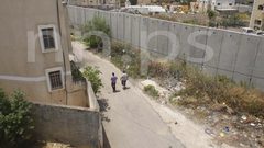 جدار الفصل العنصري المقام على اراضي قرية نزلة عيسى قضاء طولكرم