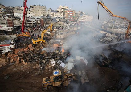 الرئيس يوجه بتقديم كل ما يلزم للتخفيف عن المصابين بحريق النصيرات