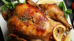 دجاج مشوي بالليمون والنعنع