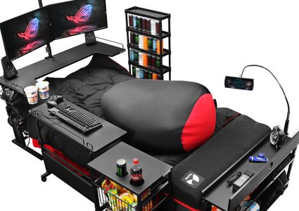 سرير مدمني الألعاب الإلكترونية يثير الجدل على مواقع التواصل