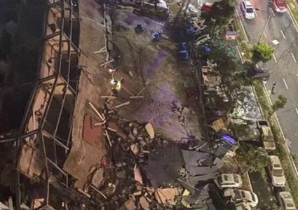 انهيار فندق يستخدم للحجر الصحي للمصابين بفيروس كورونا في الصين