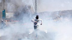 اصابات بالاختناق خلال مواجهات مع قوات الاحتلال في تقوع