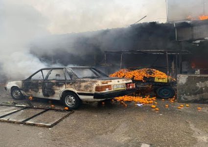 وفاة مواطن متأثرا بإصابته بحريق النصيرات وسط غزة