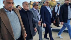 أبو سمهدانة وقيادة فتح يقدمون التعازي بضحايا حريق النصيرات