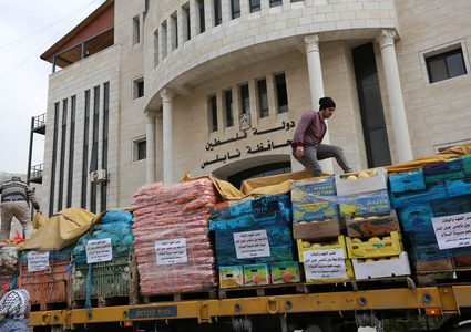قافلة مساعدات من نابلس إلى بيت لحم