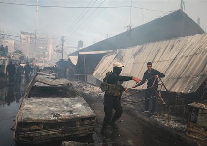 ارتفع عدد ضحايا حريق النصيرات لـ 21