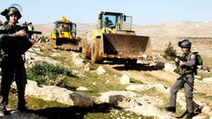 قوات الاحتلال تخطر بإزالة أشجار من المسعودية شمال نابلس