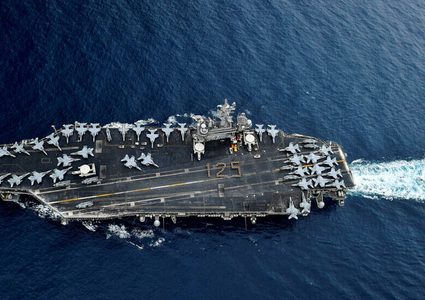 البنتاغون يعلن 155 اصابة بفيروس كورونا على متن حاملة الطائرات