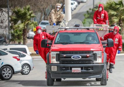 الدفاع المدني: 14عملية تعقيم و60 جولة سلامة ويستجيب لـ7حوادث