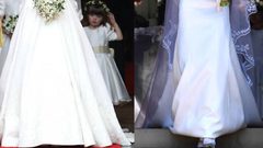 كشف رسالة خبأها فستان زفاف ميغان وكيت