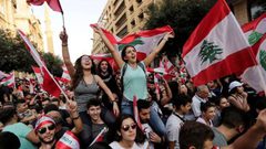 مظاهرات في لبنان احتجاجا على الوضع الاقتصادي