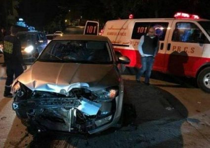 إصابة مواطنة في حادث سير جنوب غزة