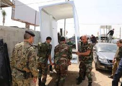 قلقيلية: تركيب غرفة تعقيم للمركبات على مدخل المدينة