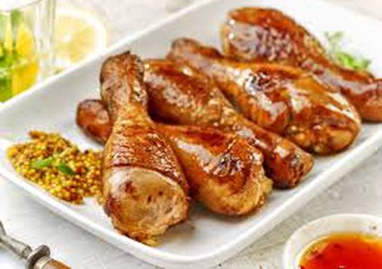 طريقة اعداد الدجاج بصلصة الخردل والعسل