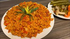 طريقة عمل البرغل بالبندورة