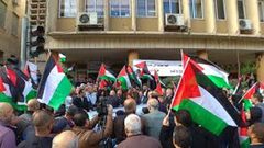 وقفة ضد قرار الضم ودعما لقرارات القيادة في نابلس