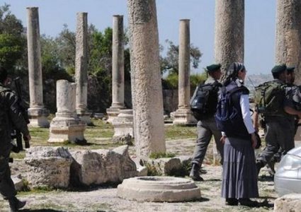 قوات الاحتلال تقتحم المنطقة الأثرية في سبسطية