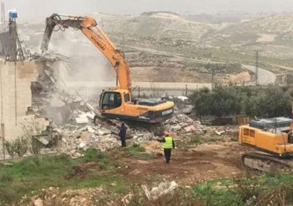هدم منزل في سلوان جنوب القدس المحتلة