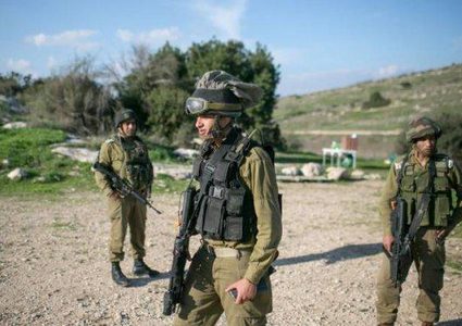 قوات الاحتلال تصور منشآت زراعية في الأغوار الشمالية