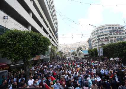 نابلس:مهرجان جماهيري للتأكيد على التمسك بالثوابت ورفضا لقرار الضم