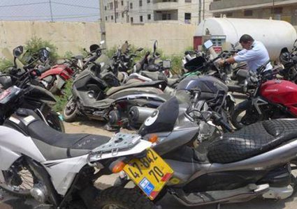شرطة جنين تضبط 20 دراجة نارية غير قانونية