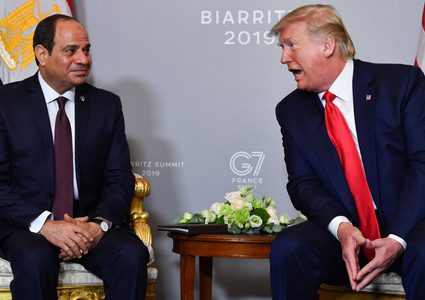 الرئيس المصري يناقش مع ترامب الأزمة في ليبيا وسد النهضة