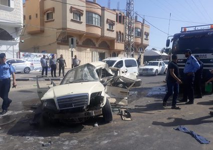 وفاة مواطن في حادث سير مروع بخانيونس