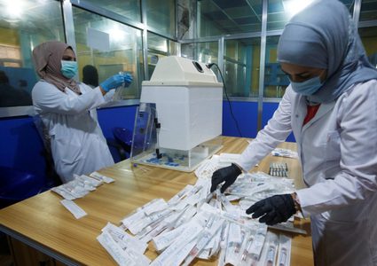 45 وفاة و1106 إصابات جديدة بفيروس كورونا في العراق