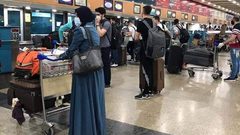 خلال عودة المواطنين العالقين في مصر لفلسطين عبر مطار القاهرة