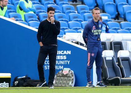 ميكل أرتيتا: هزيمة أرسنال أمام برايتون غير مقبولة