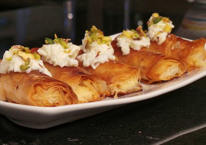 طريقة تحضير لفائف القشطة