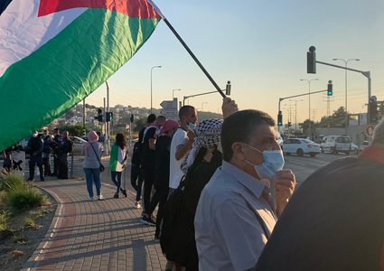 وادي عارة: شرطة الإحتلال تقمع وقفة احتجاجية ضد مخطط الضم