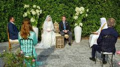 عقد قران الأميرة الأردنية راية بنت الحسين على صحفي بريطاني