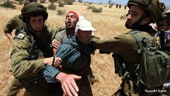 الاحتلال يقمع مسيرة سلمية في عصيرة الشمالية